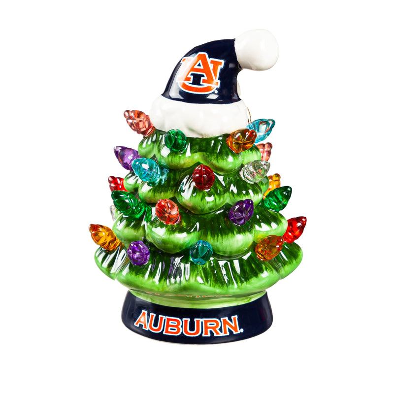 4" Mini LED Tabletop Christmas Tree, Auburn University,8led928mt