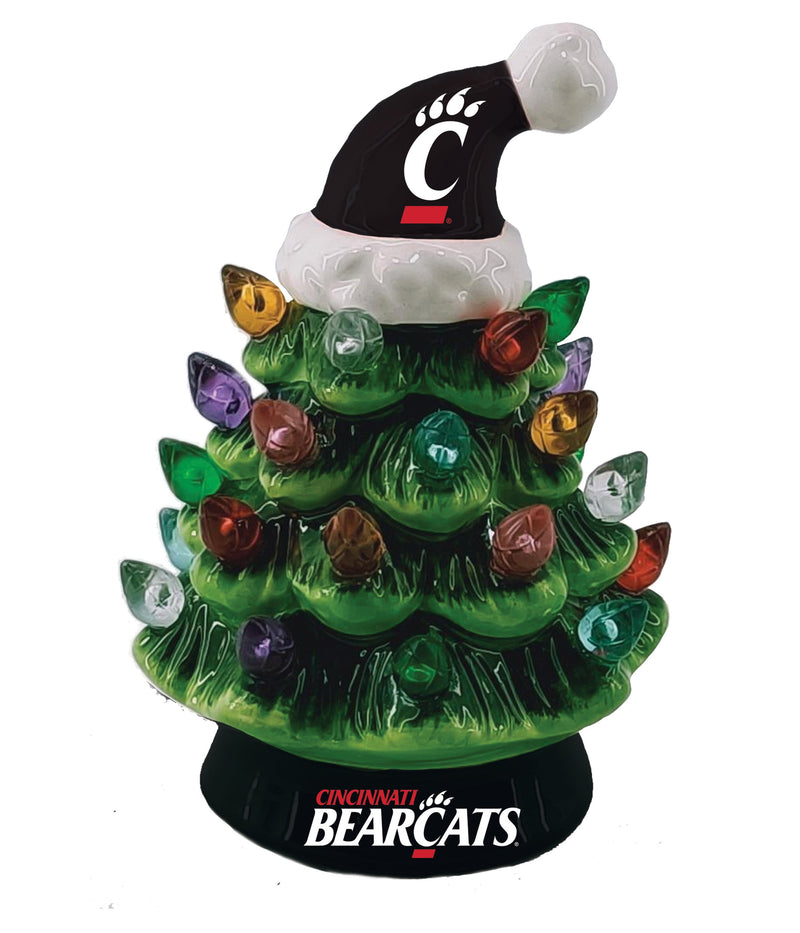 4" Mini LED Tabletop Christmas Tree, University of Cincinnati,8led932mt