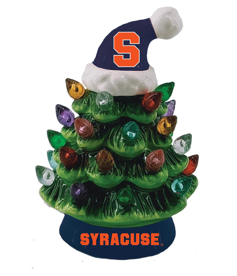 4" Mini LED Tabletop Christmas Tree, Syracuse University,8led940mt