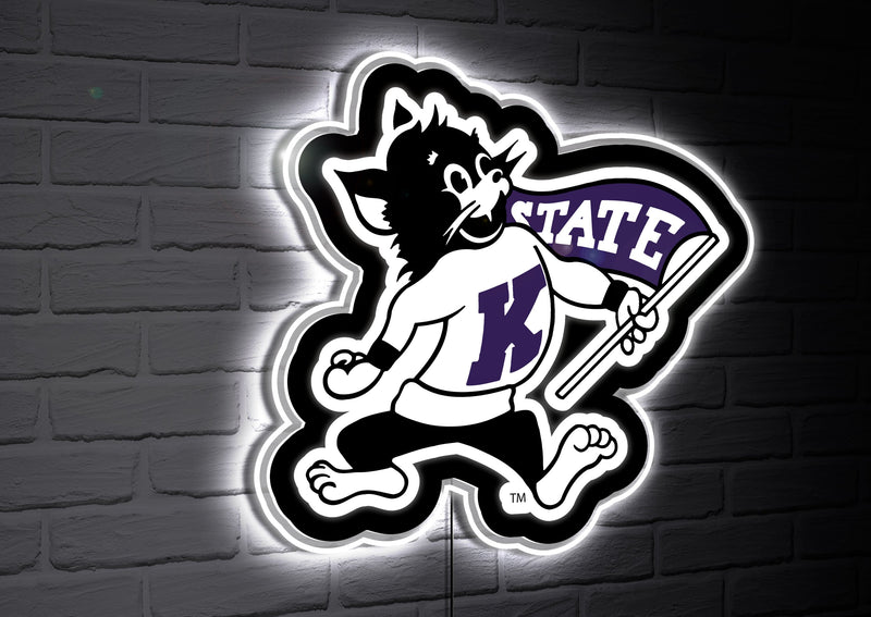 LED Wall Decor, Glazelite, College Mascot, Kansas State University,8led943mas
