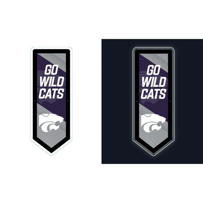Kansas State University College Pennant Glazelite LED Decor