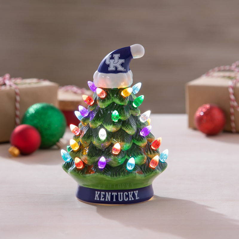 8" LED Ceramic Christmas Tree, University of Kentucky,8led944t