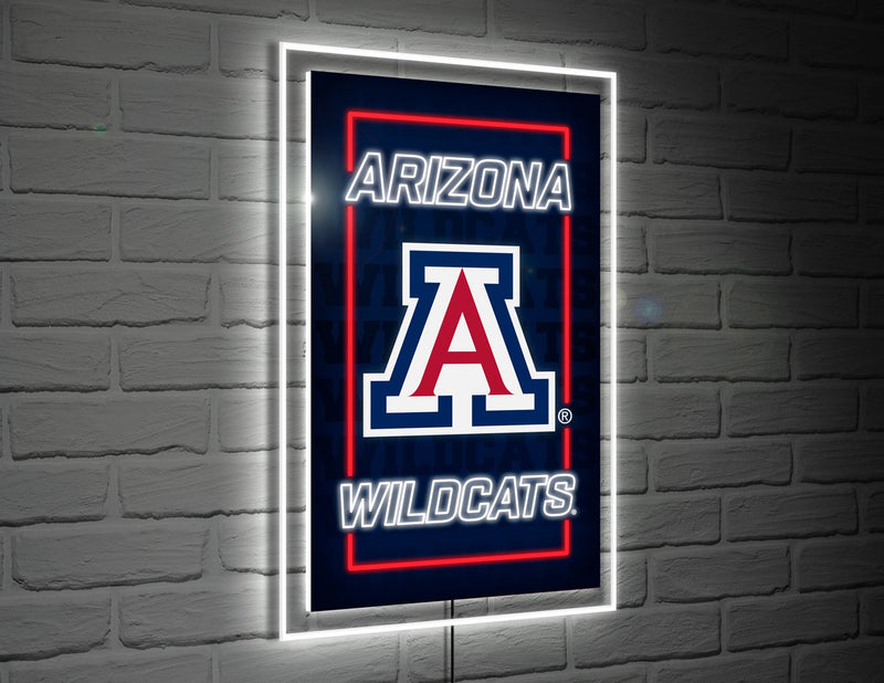 22"H x 14"L NeoLite Wall Décor, Rectangle, University of Arizona,8led945nlrt