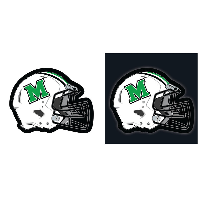Marshall University College Helmet Edgelite LED Decor