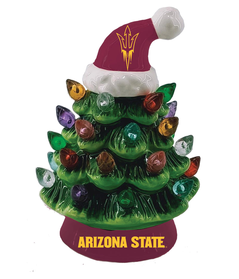 4" Mini LED Tabletop Christmas Tree, Arizona State University,8led947mt