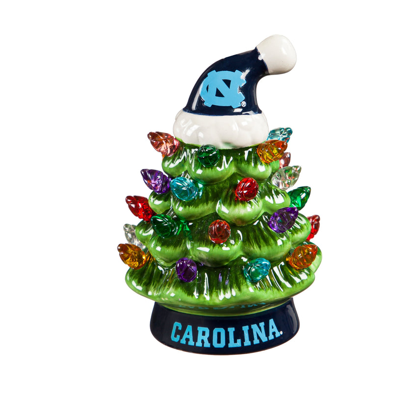 4" Mini LED Tabletop Christmas Tree, University of North Carolina,8led951mt