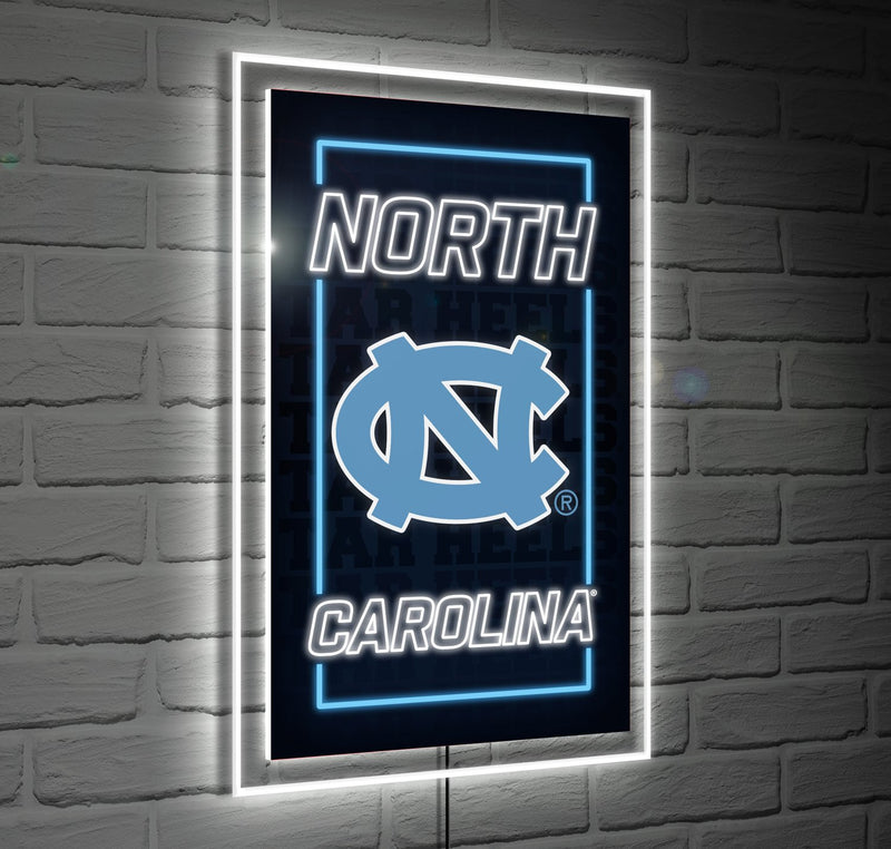 22"H x 14"L NeoLite Wall Décor, Rectangle, University of North Carolina,8led951nlrt