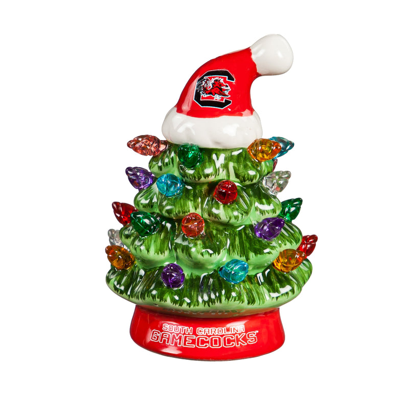 4" Mini LED Tabletop Christmas Tree, University of South Carolina,8led954mt