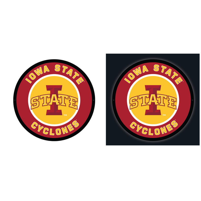 Iowa State University College Large Round Edgelite LED Decor
