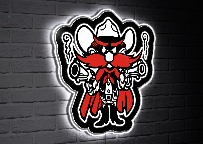 Texas Tech University College Mascot Glazelite LED Decor