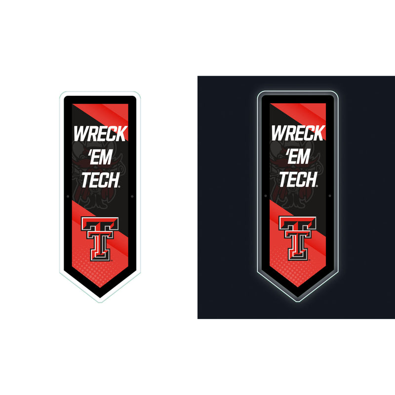 Texas Tech University College Pennant Glazelite LED Decor