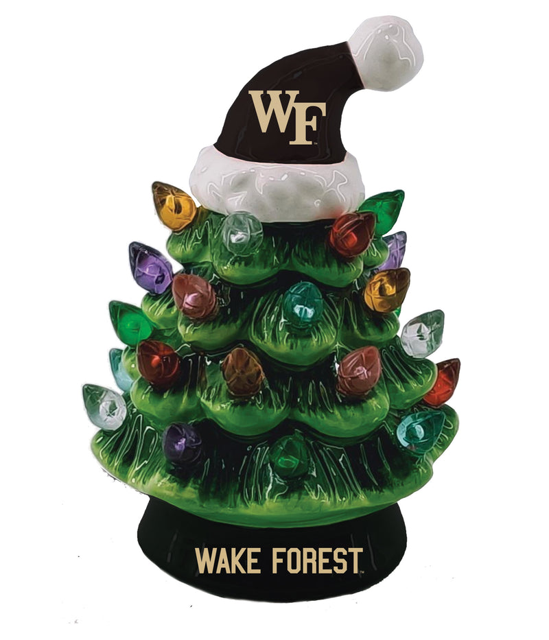 4" Mini LED Tabletop Christmas Tree, Wake Forest University,8led965mt