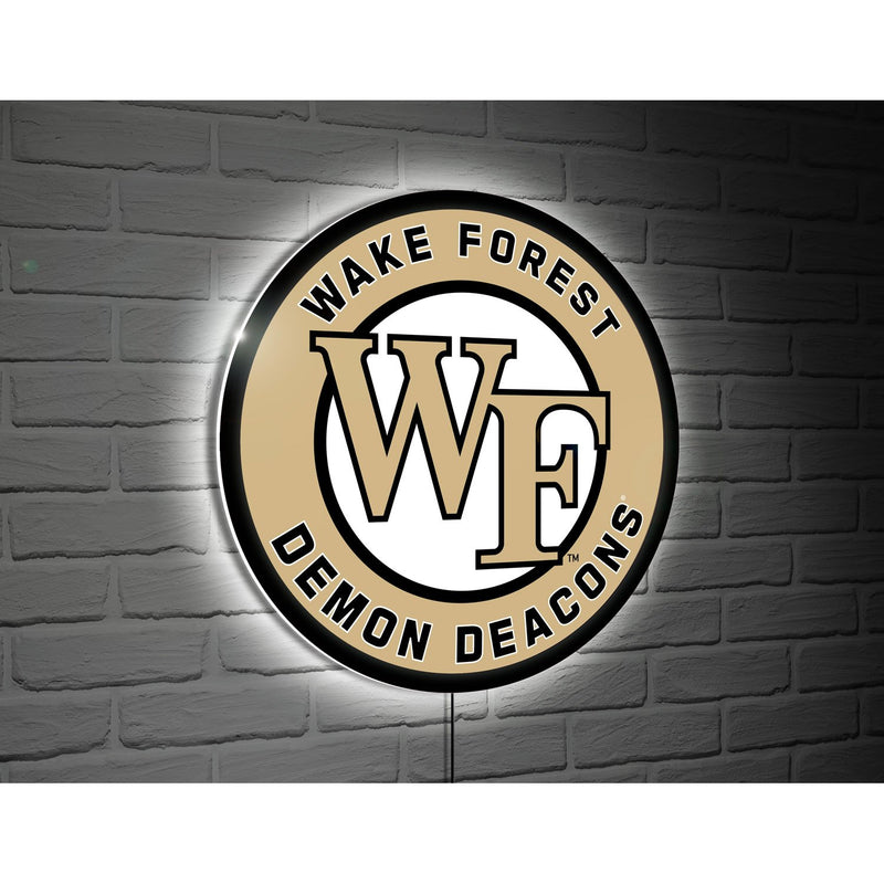 LED Wall Decor, College Football Round, Wake Forest University,8led965rd