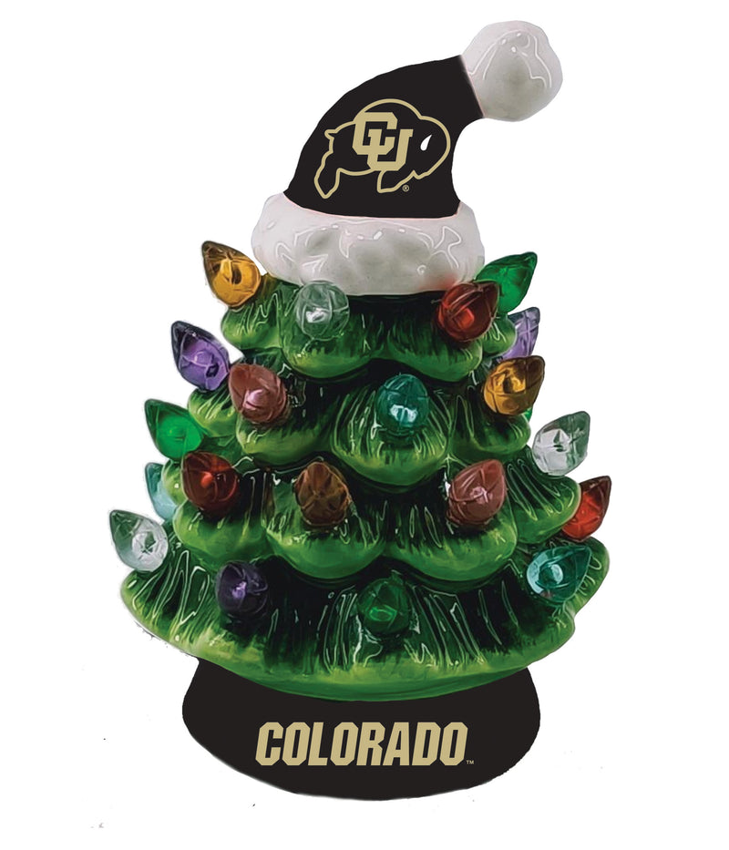 4" Mini LED Tabletop Christmas Tree, University of Colorado,8led968mt