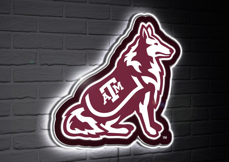 LED Wall Decor, Glazelite, College Mascot, Texas A&M,8led969mas
