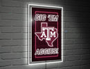 22"H x 14"L NeoLite Wall Decor, Rectangle, Texas A&M,8led969nlrt