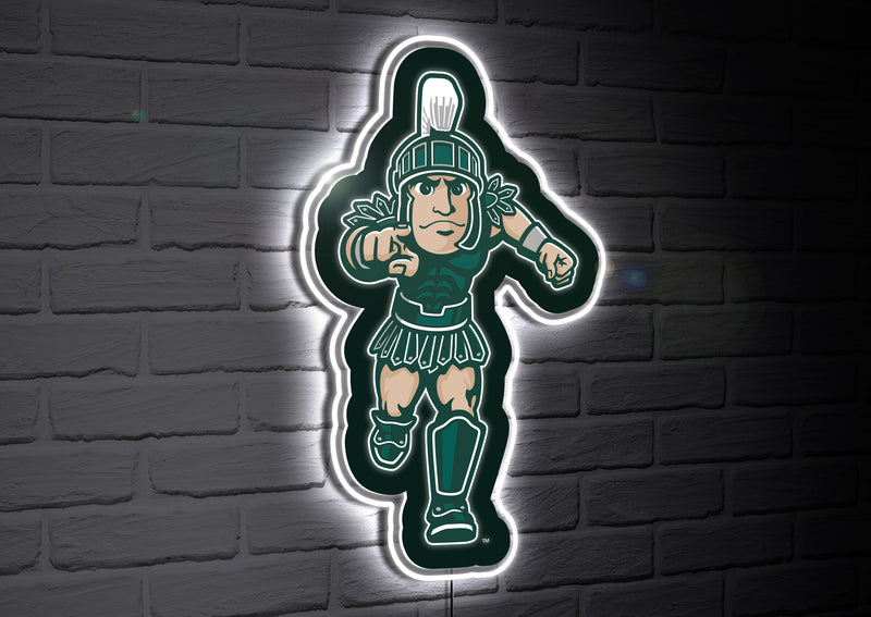 Michigan State University College Mascot Glazelite LED Decor