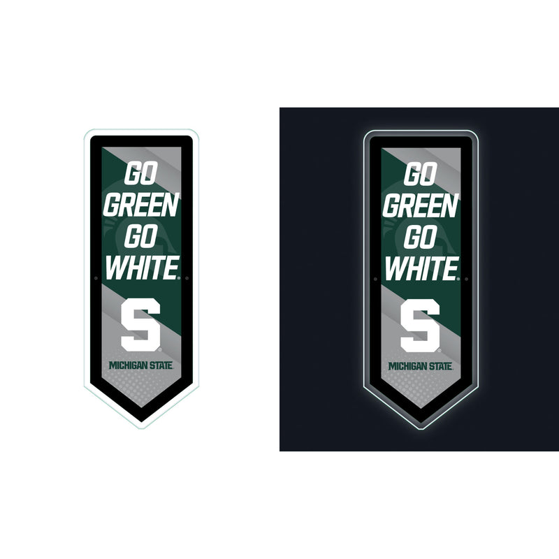 Michigan State University College Pennant Glazelite LED Decor