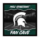 Michigan State University 23"H x 23"L LED Wall Decor, Edgelite, Square