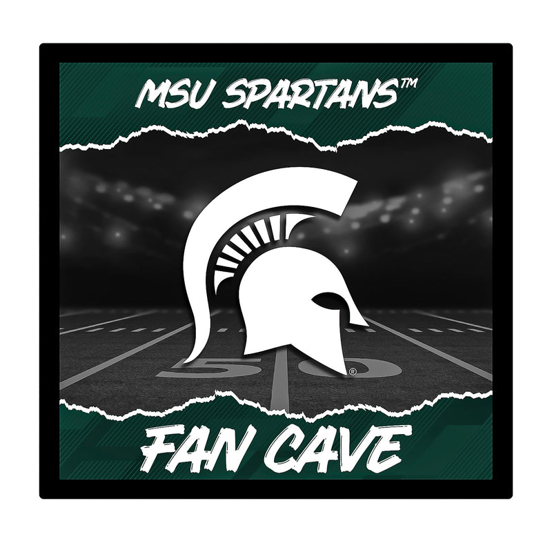 Michigan State University 23"H x 23"L LED Wall Decor, Edgelite, Square