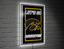 University of Iowa College Rectangle Neolite LED Decor