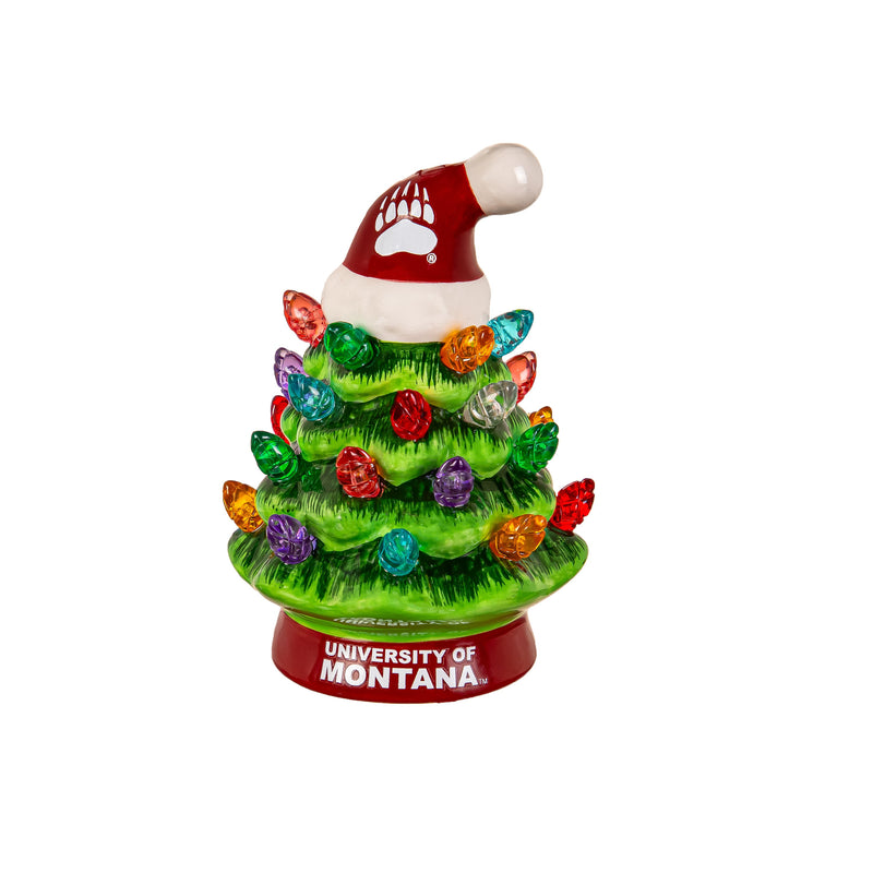 4" Mini LED Tabletop Christmas Tree, University of Montana,8led982mt