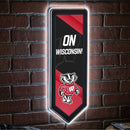 LED Wall Decor, Pennant, University of Wisconsin-Madison,8led984pen