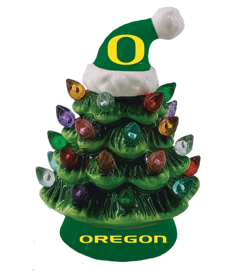 4" Mini LED Tabletop Christmas Tree, University of Oregon,8led986mt