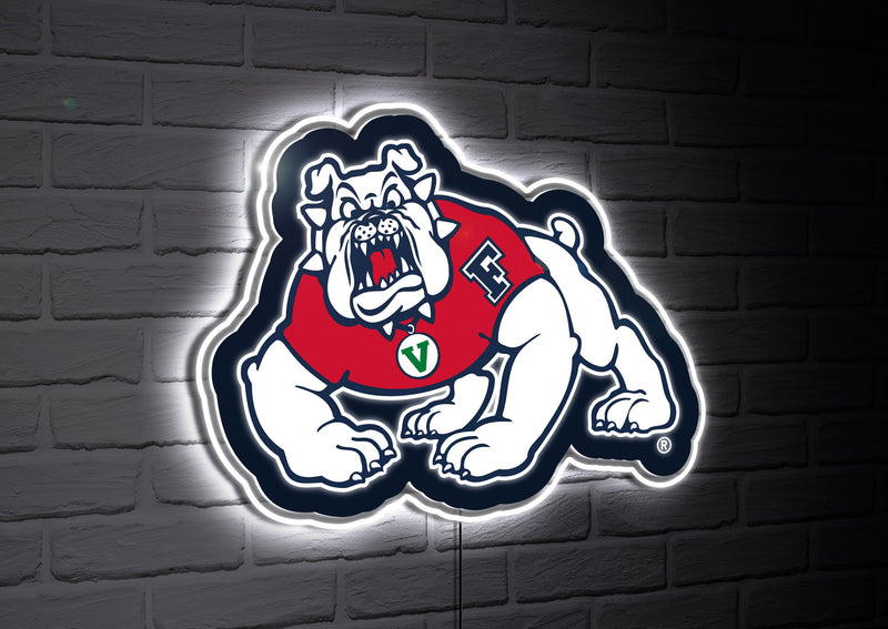 Fresno State College Mascot Glazelite LED Decor