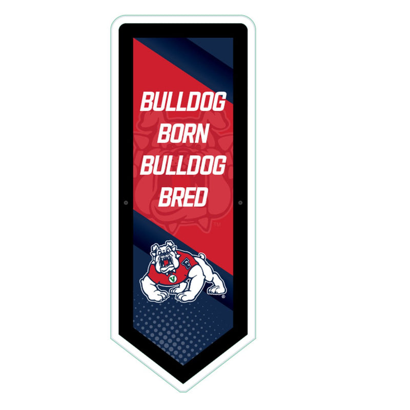 Fresno State College Pennant Glazelite LED Decor