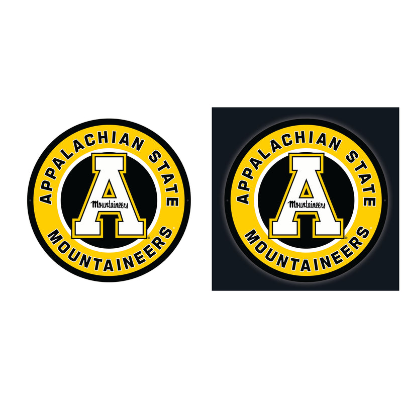Appalachian State University College Large Round Edgelite LED Decor