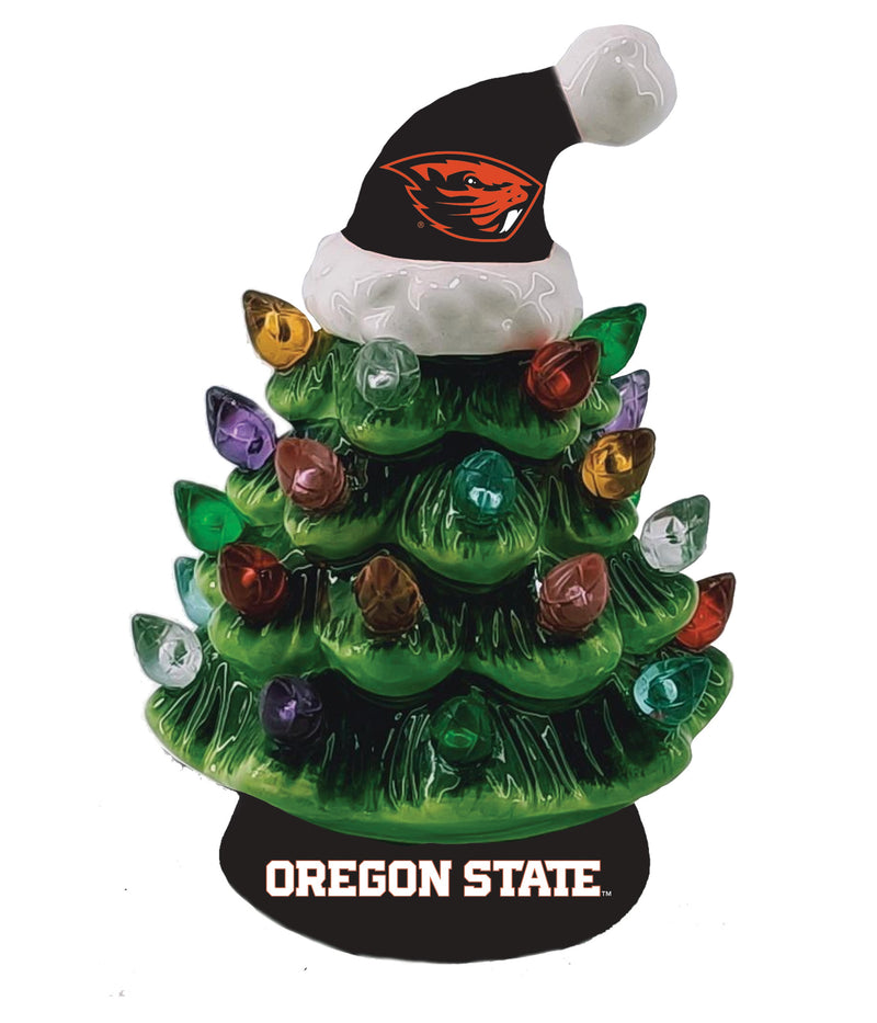 4" Mini LED Tabletop Christmas Tree, Oregon State University,8led989mt