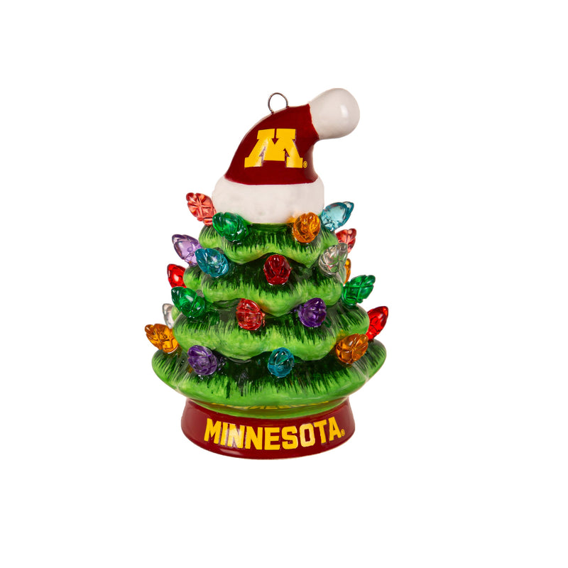 4" Mini LED Tabletop Christmas Tree, University of Minnesota,8led990mt