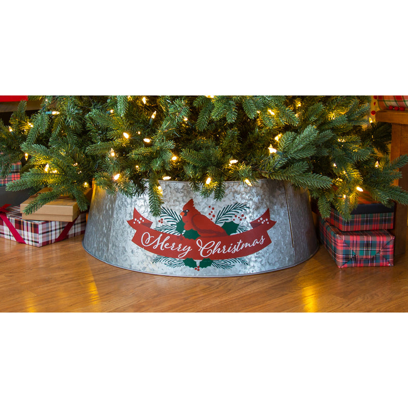 30" Metal Tree Collar "Merry Christmas",8mtc002