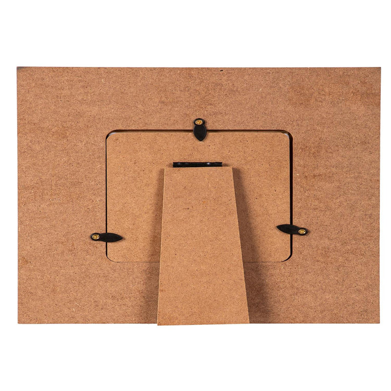 Floral Wood Picture Frame, 8.5"L x 6.75"H