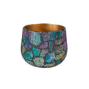 Garden of Wonder Planter, Mosaic Glass, Nested Set of 2