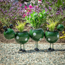 Pollinator Garden Planter, Metal, Caterpillar