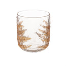 Dried Floral Mini Glass Planter, 4"H