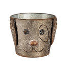 Metal Dog Bucket Planters, Set of 3