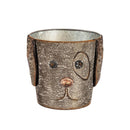 Metal Dog Bucket Planters, Set of 3