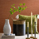 Black Iron Basket with Rattan Stitch Top, Nested Set of 2