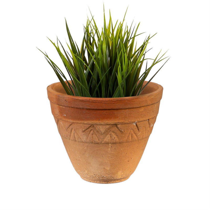 What She Shed Planters, Metal Stand with Terracotta Planters, Floral Decals