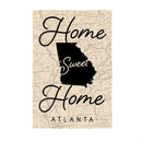 Home Sweet Home Map of Georgia Garden Suede Flag