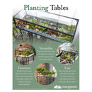 Metal Table with Glass Top and Teal Metal Planter Dish