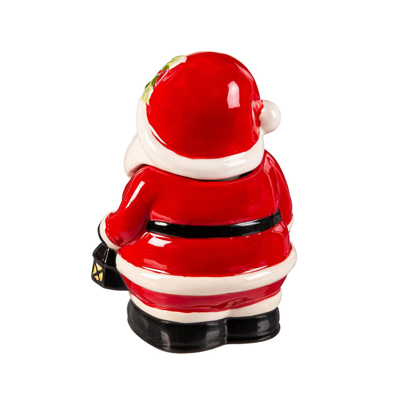 Ceramic Santa and Mrs. Claus Candy Jar Set,8tac274