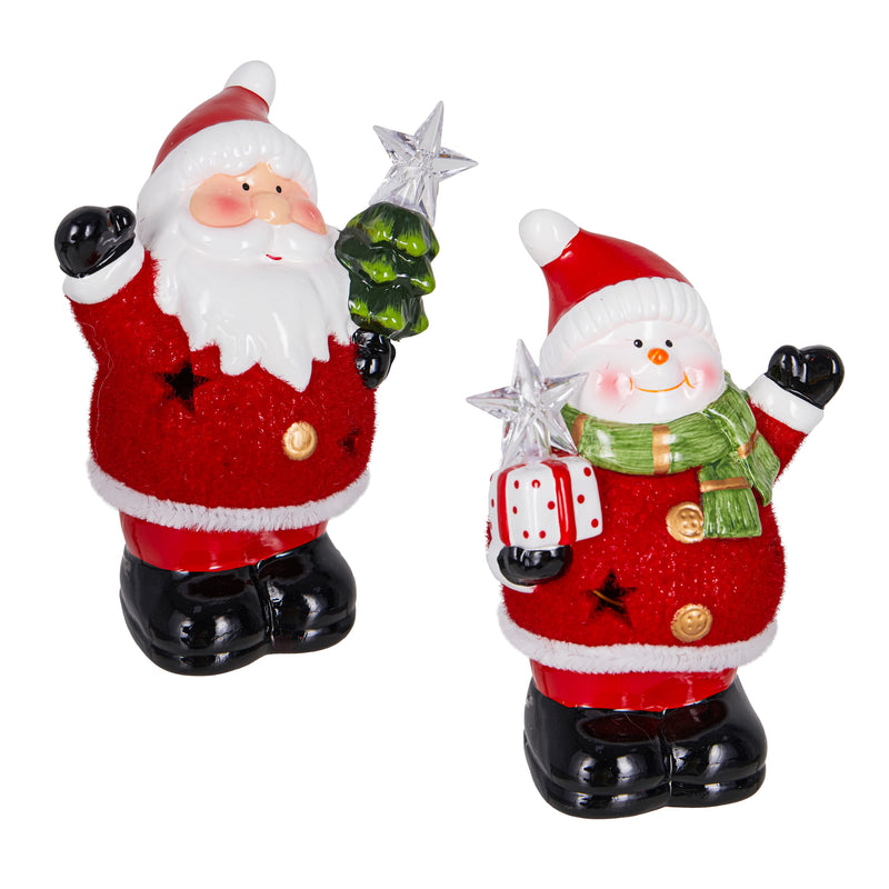 6.5" Ceramic Christmas Character Table Decor,8tac280