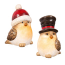 5.75" Ceramic Christmas Bird Table Decor