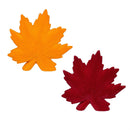 Maple Leaf Flocked Ceramic Table Décor, Asst, 6.25"L