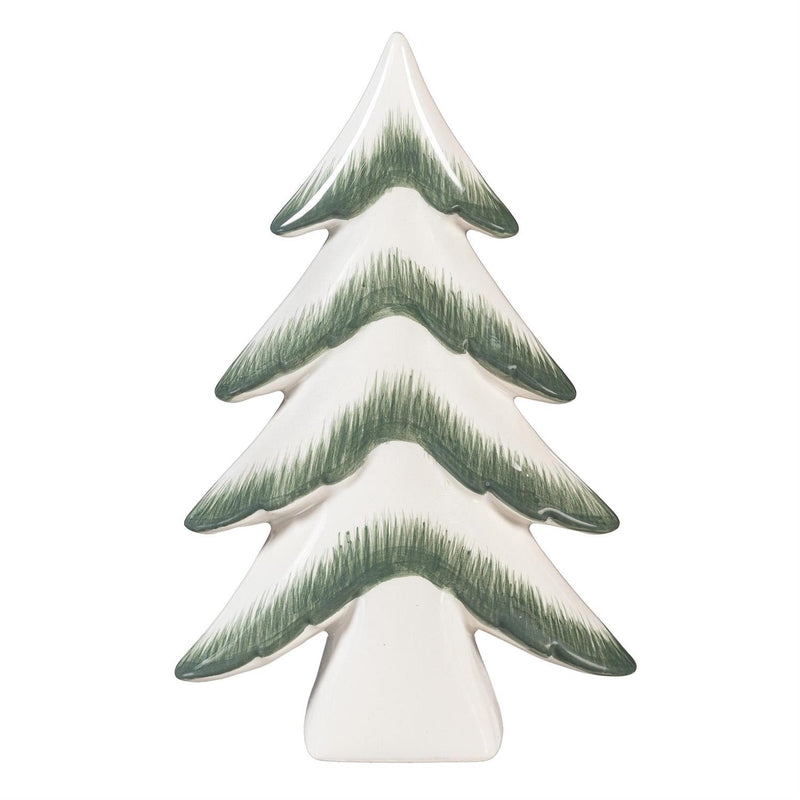 Shades of Green Table Décor Ceramic Tree, Set of 2
