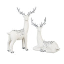 Season to Sparkle Table Décor Deer with Metallic Embellishment Ceramic Set